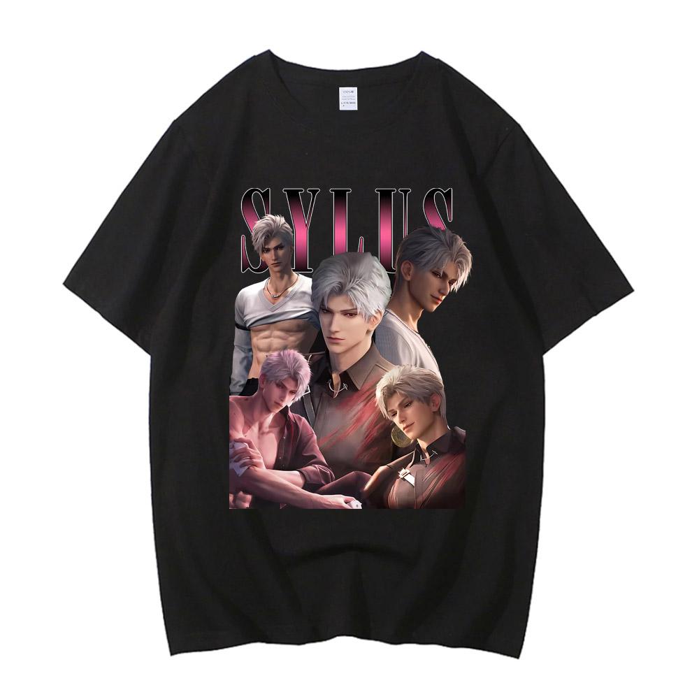 Kawaii Girl Dinner Zayne Love And Deepspace T-Shirt Men Women High Quality Cotton Short Sleeve Crewneck TopsTops