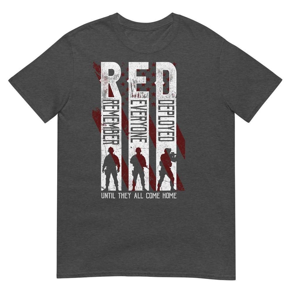 RED Friday Militär Erinnere an jeden eingesetzten Veteranen T-Shirt