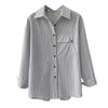 Orange Zhi Women's French Striped Shirt - Early Spring 2025 Design 