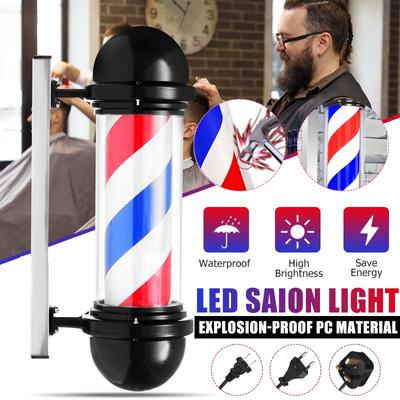 50x14x22cm Barber Beauty Shop Pole Rotierendes Licht Barber Pole LED Giratorio Licht Haar Salon Zeichen Licht Wasserdichte Wand Lampe