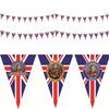 Charles King Iii Flag Banner Uk Coronation Ceremony Party Supplies Decoration
