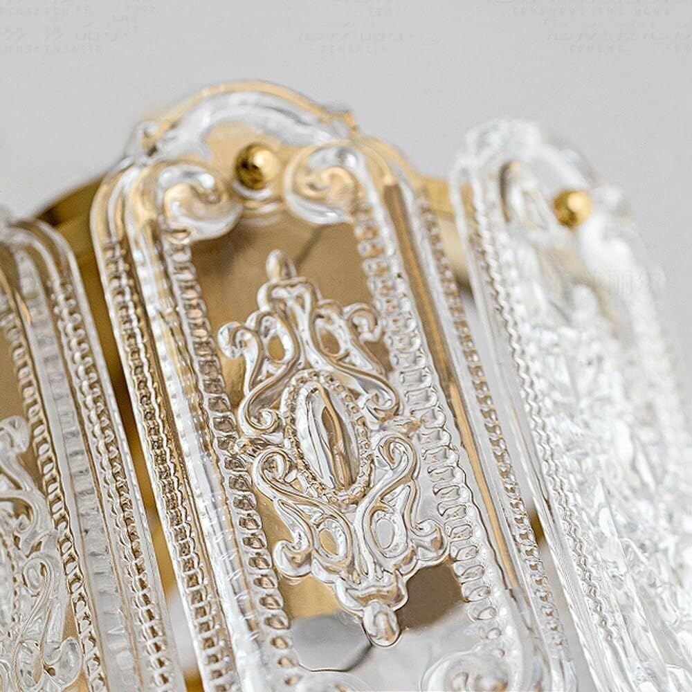 Nordic Modern Pendant Lighting Fixture Vintage Glass Pendant Lights Cylinder Drum Ceiling Hanging Lamp French Country Chandelier for Dining Room