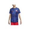 Nike England National Team Qatar World Cup Football Training Sports Logo Round Neck Short Sleeve T-Shirt Men Tops Navy-Blue DM9547-492