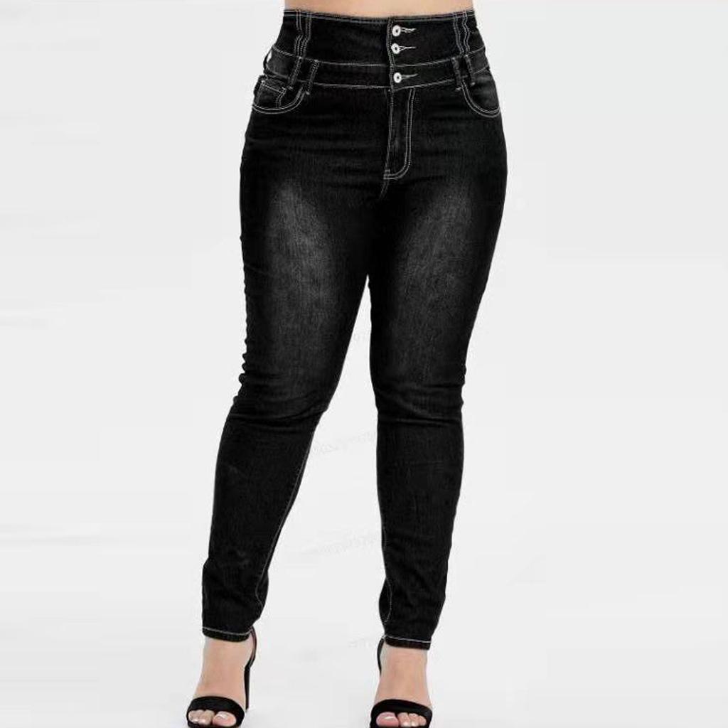 Fashion Women's Big Size Sexy Button Casual Party Shorts Jeans With Pockets