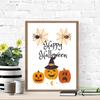 Halloween Fall Canvas Painting Thanksgiving Autumn Posters and Prints Watercolor Wall Pumpkin Art Pictures for Living Room Decor