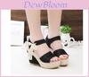 Stylish Women Platforms Wedges Heels Shoes With Premium Quality For Summer Casual Wear