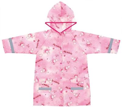 Skater-Regenmantel für Kinder, geeignete Körpergröße 110–125 cm, Sanrio My Melody Love Love Kyun RACO1N-A
