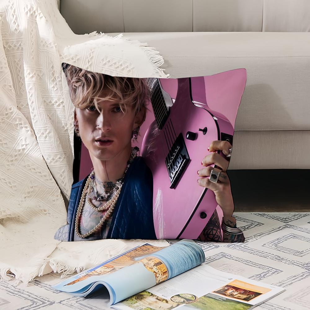 

American rapper K-kelly M-machine G-gunS Pillow Case Office Cushions Suitable For Sofa Car Bedroom Decorative Cushion Cover 12x12Inch