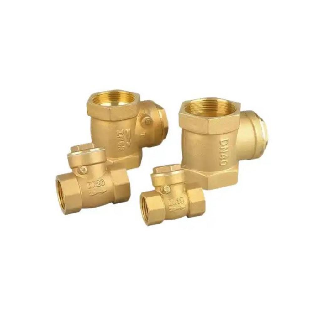 1/2 Inch Water Pipe Non Return Horizontal Check Valve Brass Swing Type Check Valve Female Thread Valve