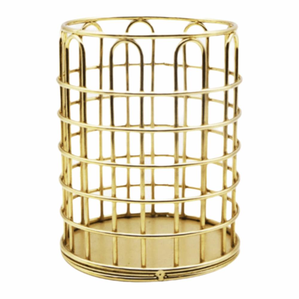 Multicolor Pen Container Multi-functional Cosmetic Brush Storage Bucket Office