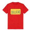 Believe Sign Design Printing T-shirt Short Sleeve Cotton Casual Couple Tees Men Women Basic Streetwear Top Print Crew Neck Shirt