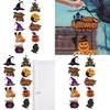 Festive Halloween Door Decoration With Paper Pumpkin And Bat Scene For Haunted House
