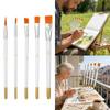 6Pcs Food Safe Paint Brushes Fondant Tool With Stainless Steel Tweezers for Cake Baking Chocolate Cookie Decoration