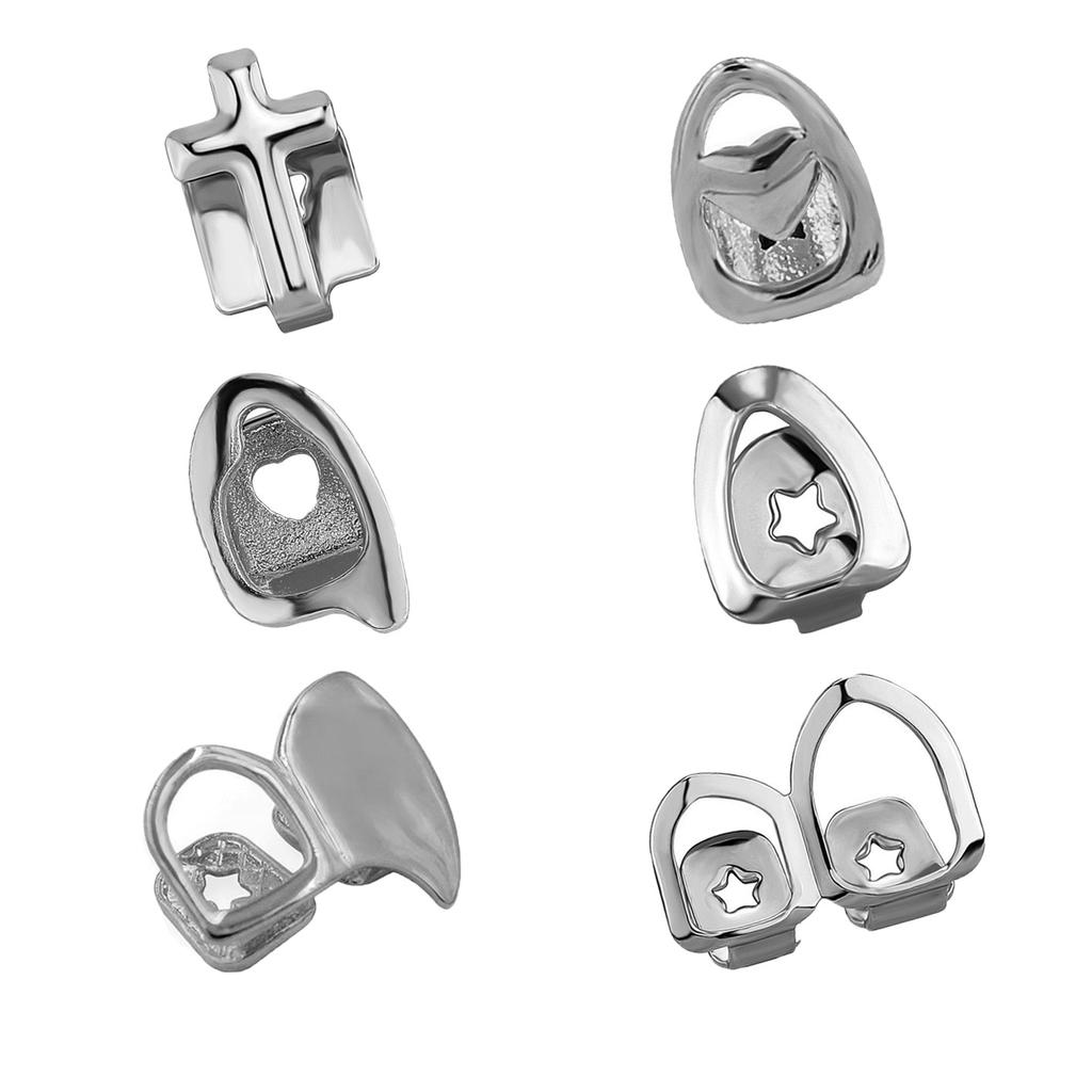 Real Gold Plated Hip-Hop Teeth Brace TEMU Halloween Hot-Selling Gold Teeth Set Rap Versatile Personality Teeth Accessories Wholesale