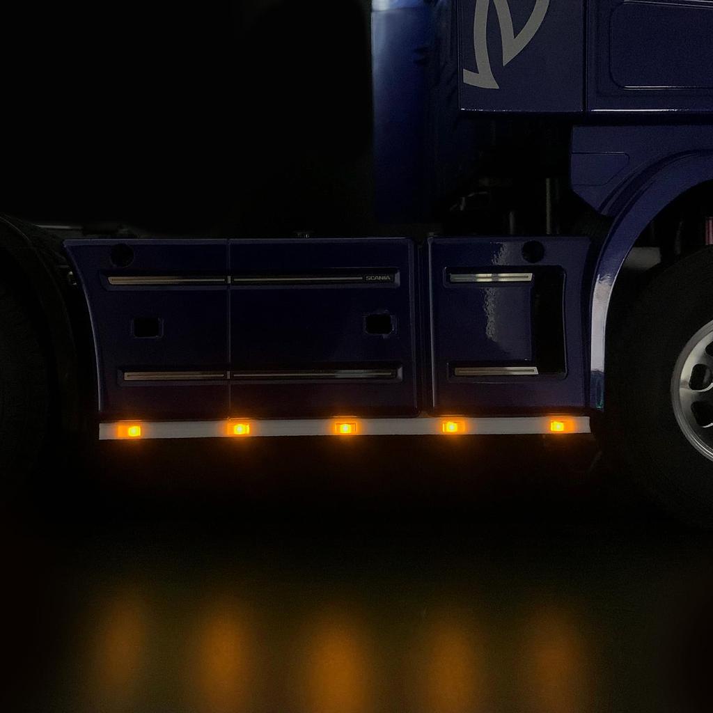 TRZX RC LED Lamp Side Lights for 1/14 Tamiya R620 Scania 770S 6x4 56368 RC Tractor Truck