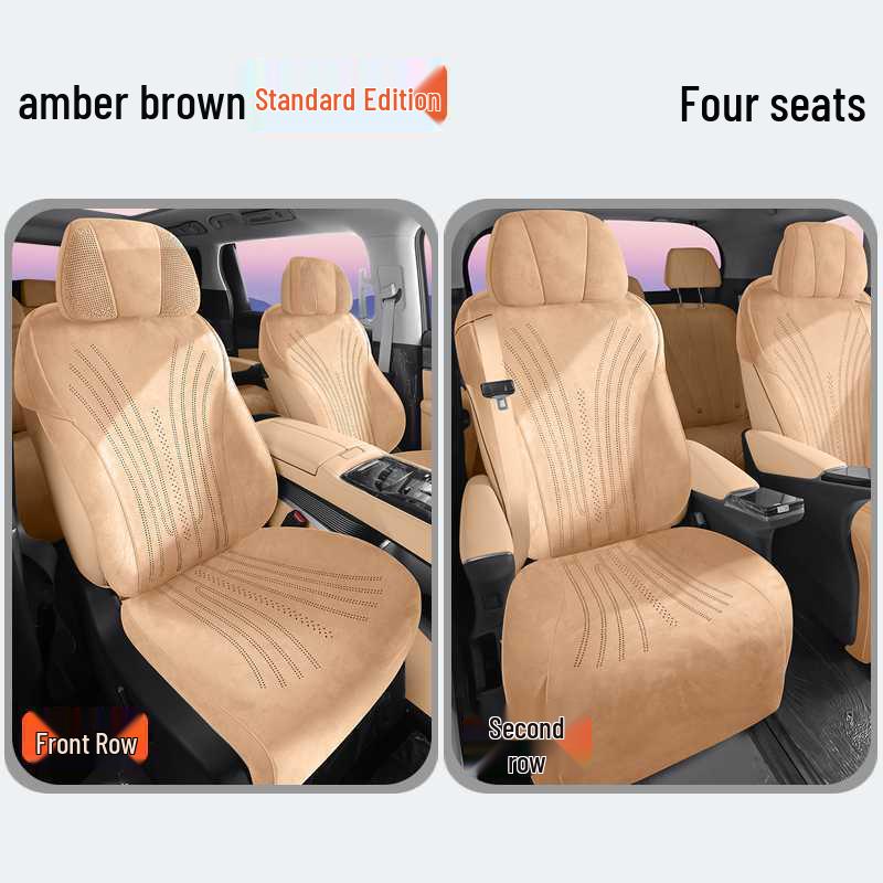 Universal All-Season Breathable Flocking Fabric Car Seat Cover for Denza D9 (202526)