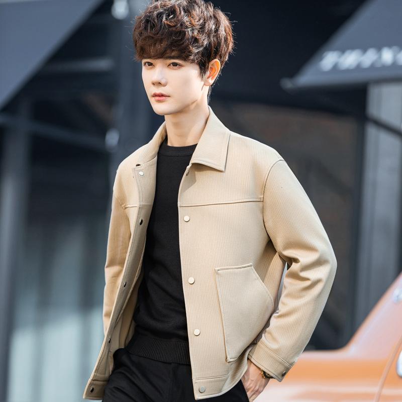 Tooling Jacket Jacket Men's Spring and Autumn Trend Casual Ruffian Handsome Men's Loose Thin Top