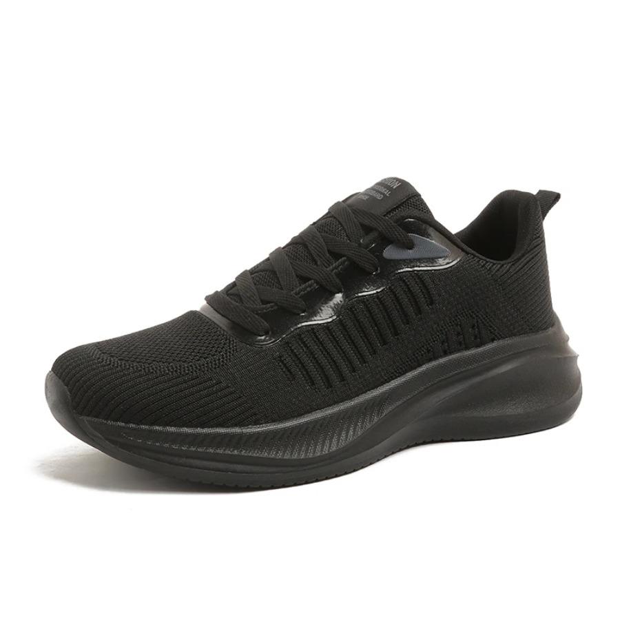 Men's casual sports shoes flying mesh surface breathable flat shoes for the elderly walking loafer training men's shoes 2025