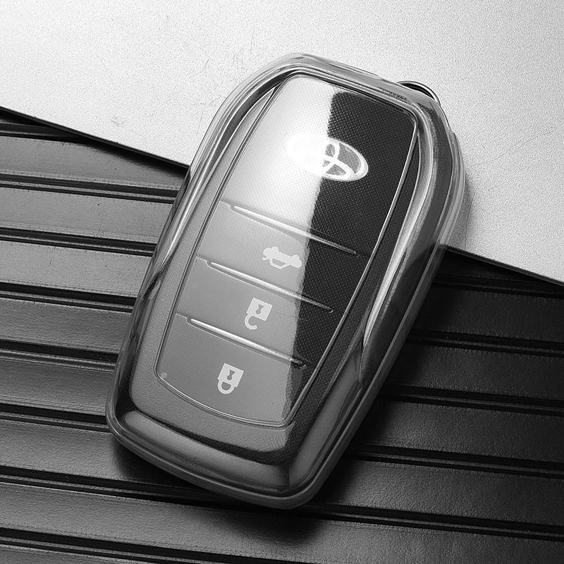 Transparent Toyota Keychains for Camry, RAV4, Crown, and Corolla Cars