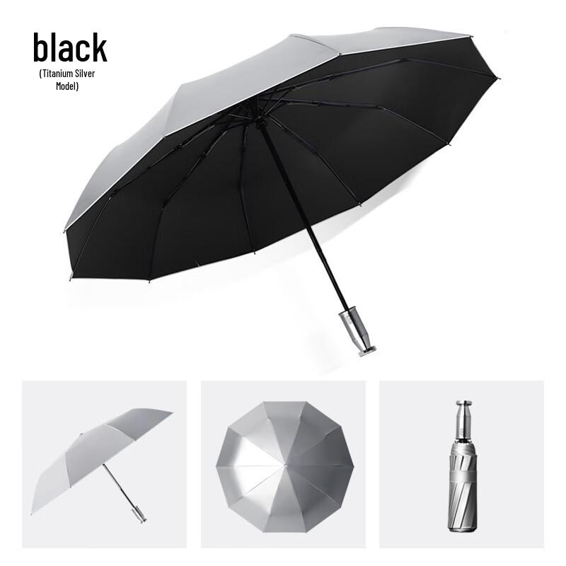 Nanqiao Fully Automatic Titanium Folding Sun & Rain Umbrella