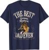 Best GerUnisex Shepherd Dad Ever Graphic Tee Unisex Short Sleeve Casual Cotton TShirt