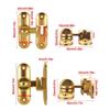 NEW Home Security Door Latch Lock Zinc Alloy Rustproof Security Lock Drill Free Anti-theft Buckle Home Accessories