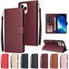Leder-Portemonnaie-Hülle für Samsung Galaxy A12 A13 A14 A15 A22 A23 A24 A25 A32 A33 A34 A35 A52S A53 A54 A55 A72 A73 Klapphandy-Abdeckung