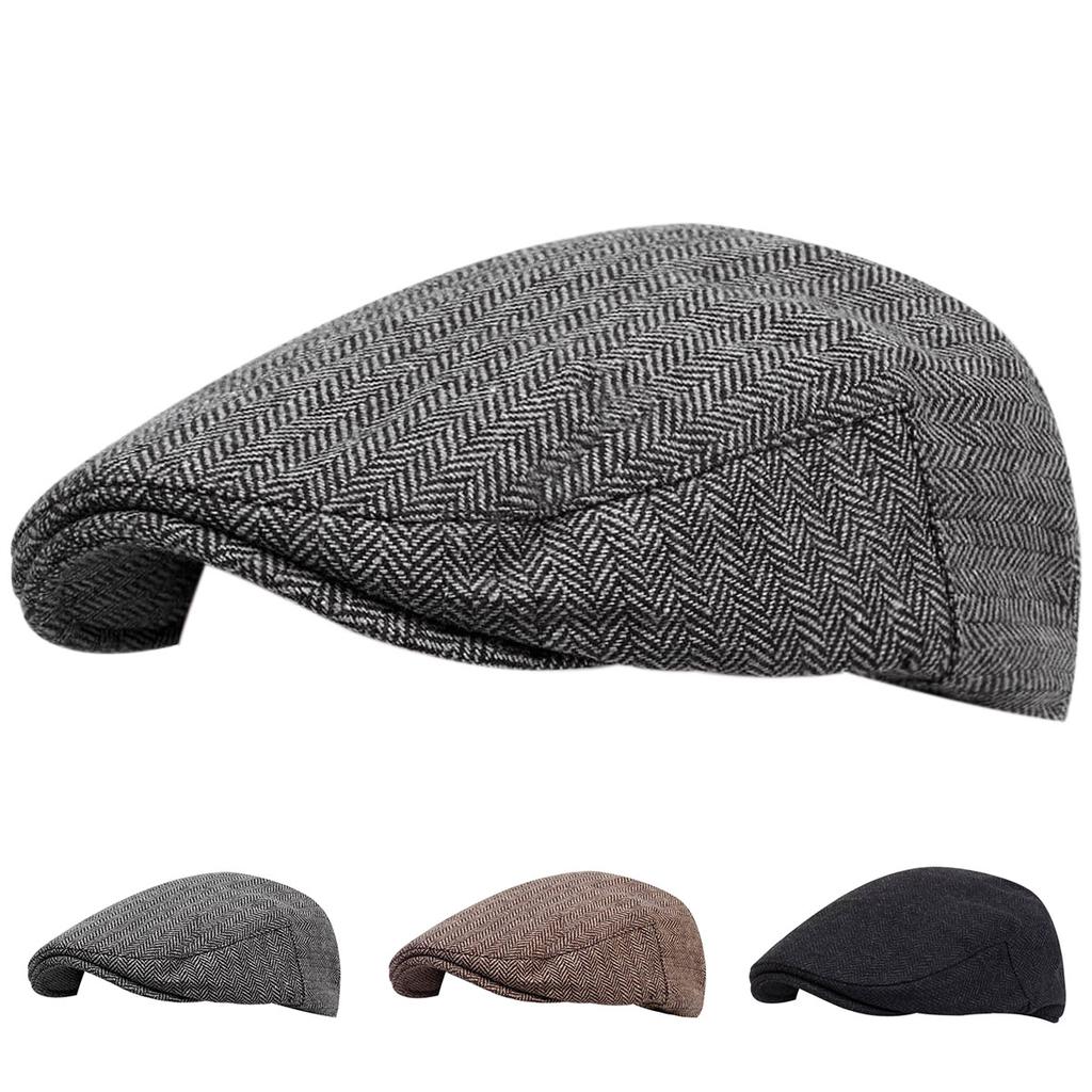 Dětské retro kšiltovky Newsboy Britské malířské klobouky Jarní podzimní barety Vzor rybí kosti Plochá čepice Hip Hop barety pro chlapce