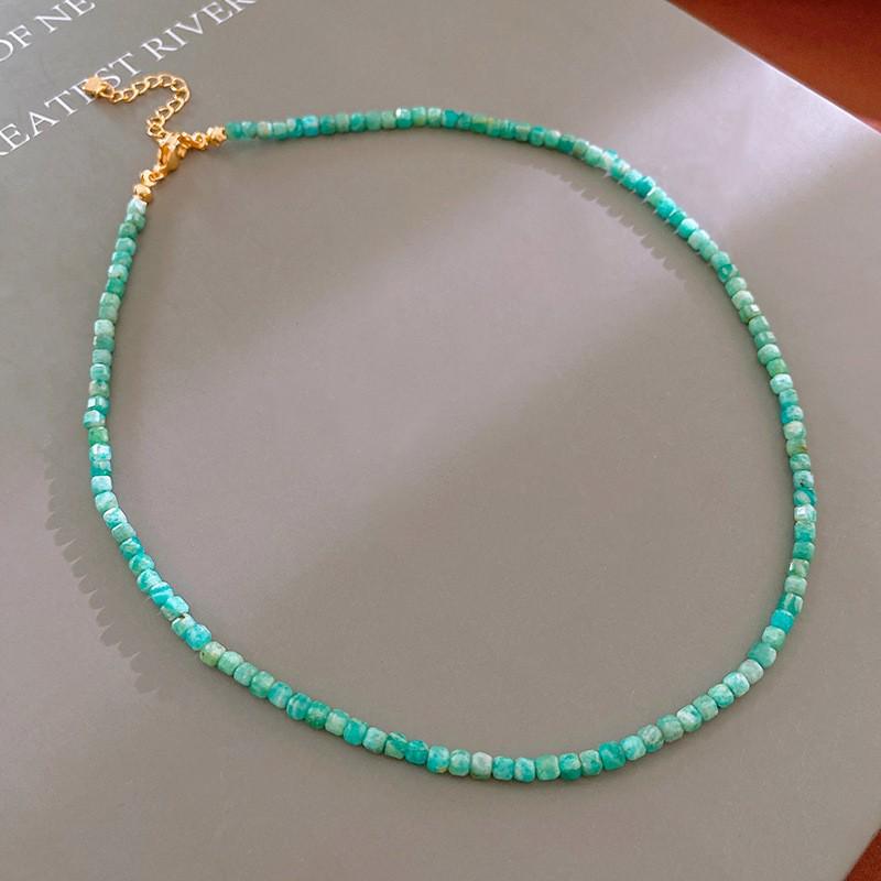 Dopamine Ethnic Retro Beaded Colorful Pearl Choker Necklace - Niche High-End Fashion