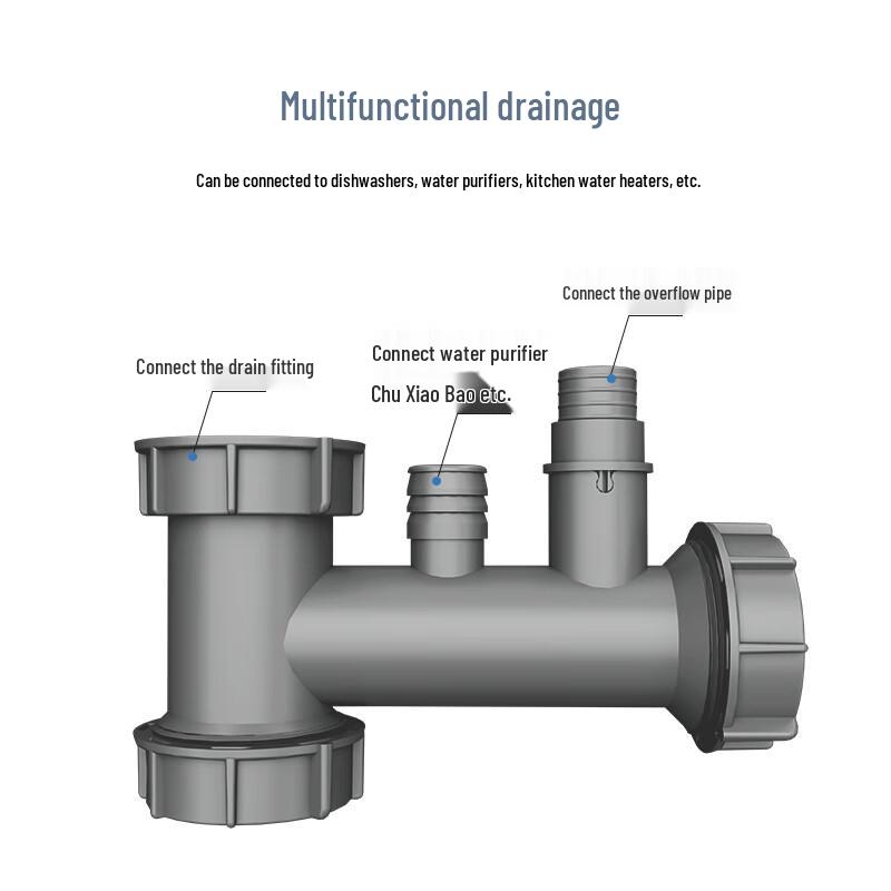 ARROW Kitchen Sink Double Basin Drain Pipe Kit