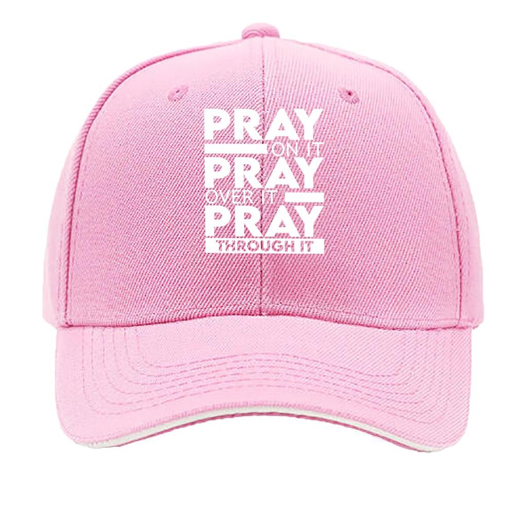 Faith Text Baseball Cap with Religious Scripture Lightweight for Running Outdoor Church All Sandwich Baseball Cap