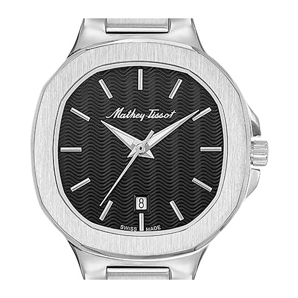 Mathey-Tissot Evasion Edelstahl schwarzes Zifferblatt Quarz D152AN Damenuhr