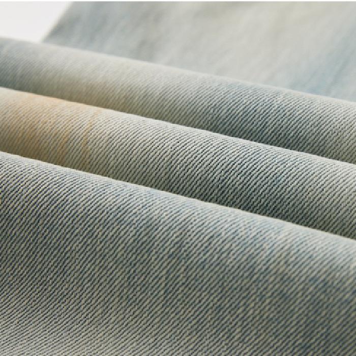 Retro Paint Light Blue Ripped Micro-flare Jeans Wasteland Style Loose Dirty Pants