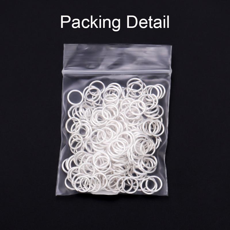 50-200pcs/Lot 3-20mm Open Single Loops Jump Rings Split Rings For Jewelry Finding Making DIY Accessories Connectors Supplies