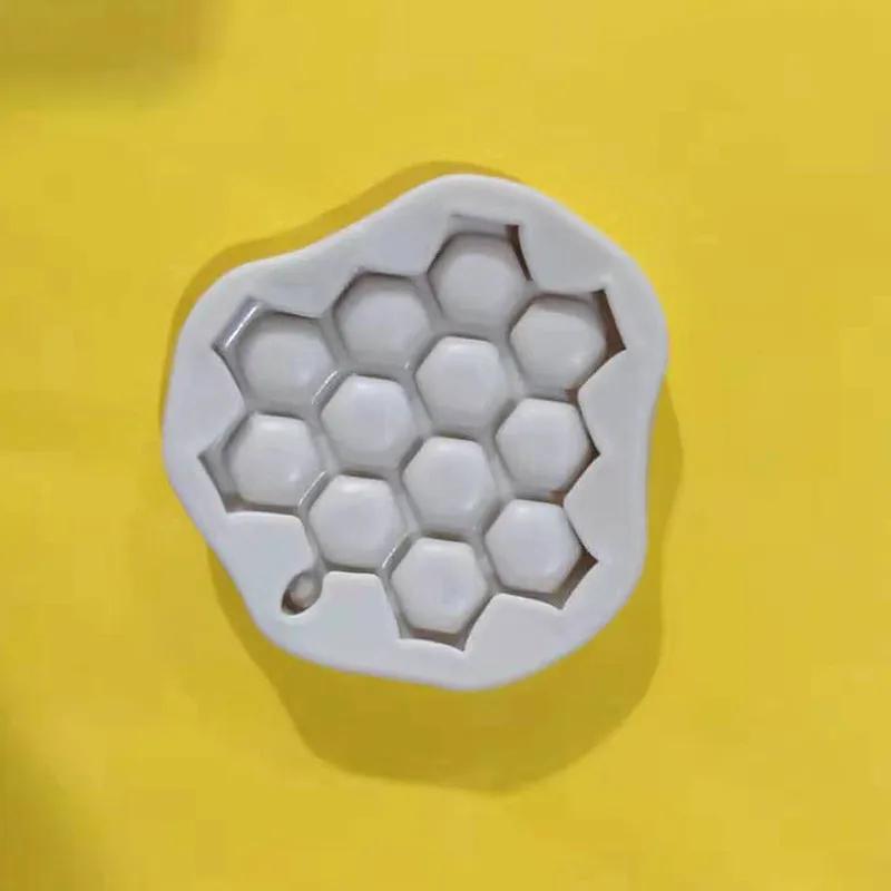 

Silicone Mold for DIY Honeycomb Cakes, Fondant Cake, Chocolate, Soap, Candy, Biscuit, Sugar - 1PCS Baking Kitchen Accessories серый