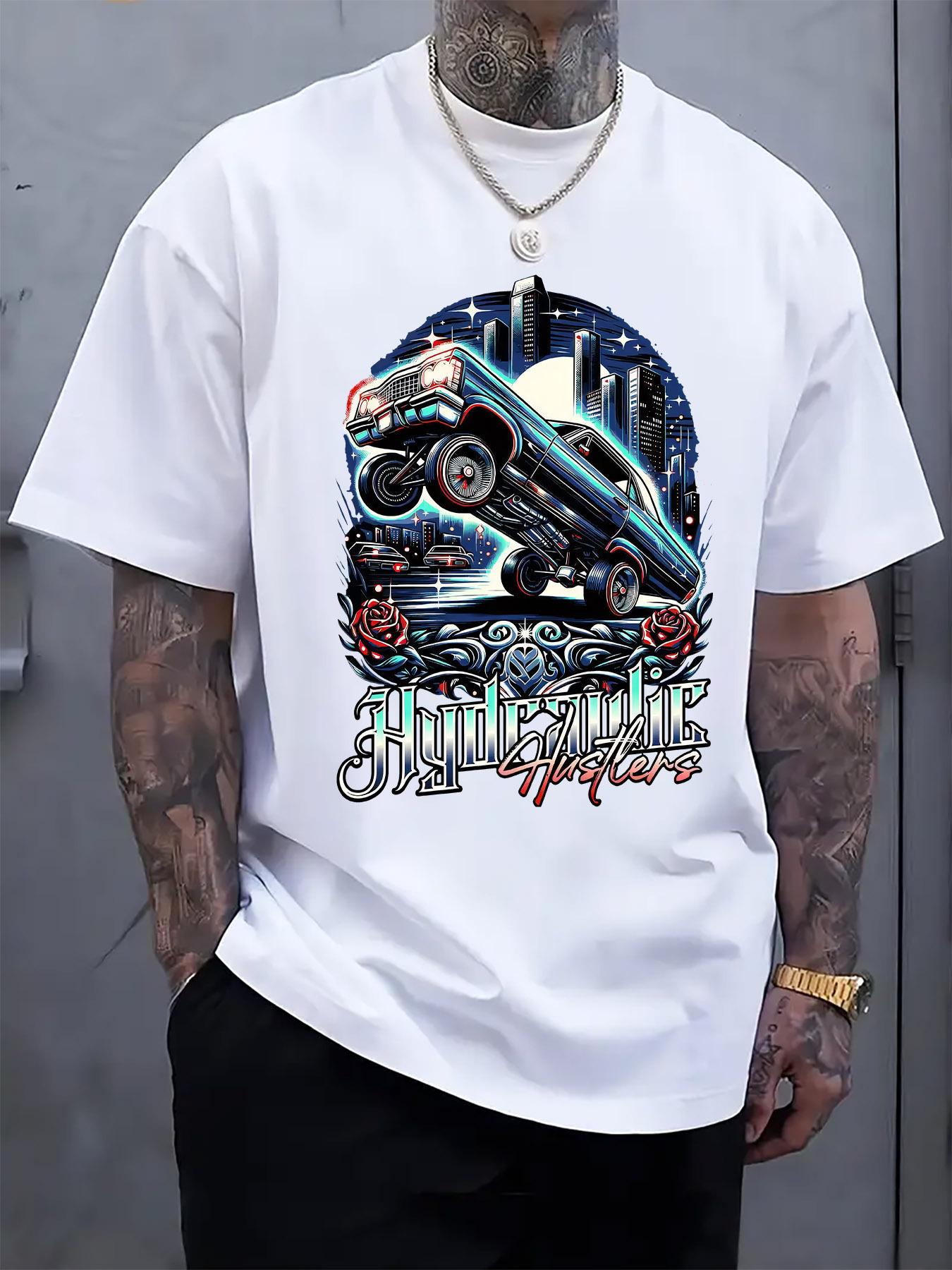 Car Enthusiast Graphic Tshirt - Urban Nightscape and Hot ... XXL
