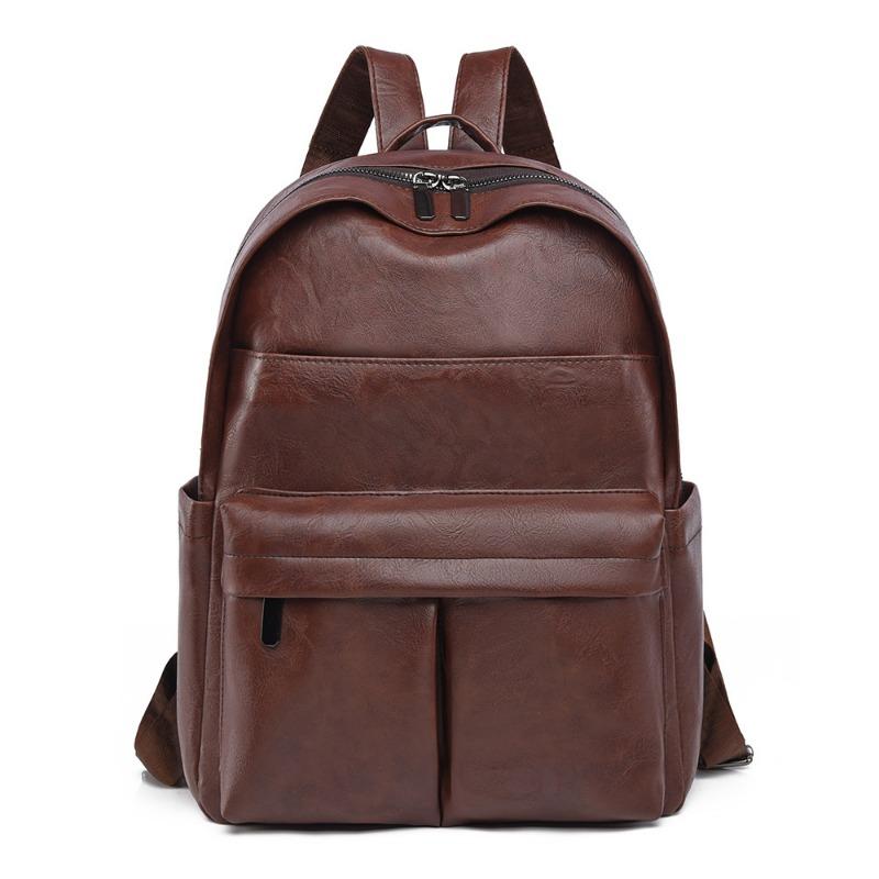 

New Fashion Backpack Women s College Style School Bag Casual Large Capacity Lightweight Travel Backpack темно-коричневого