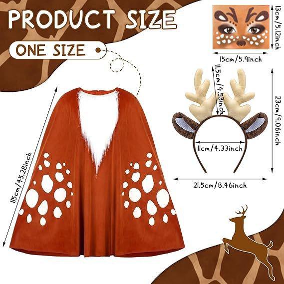 Christmas Jungle Moose Cosplay Costume - Cute Halloween Outfit