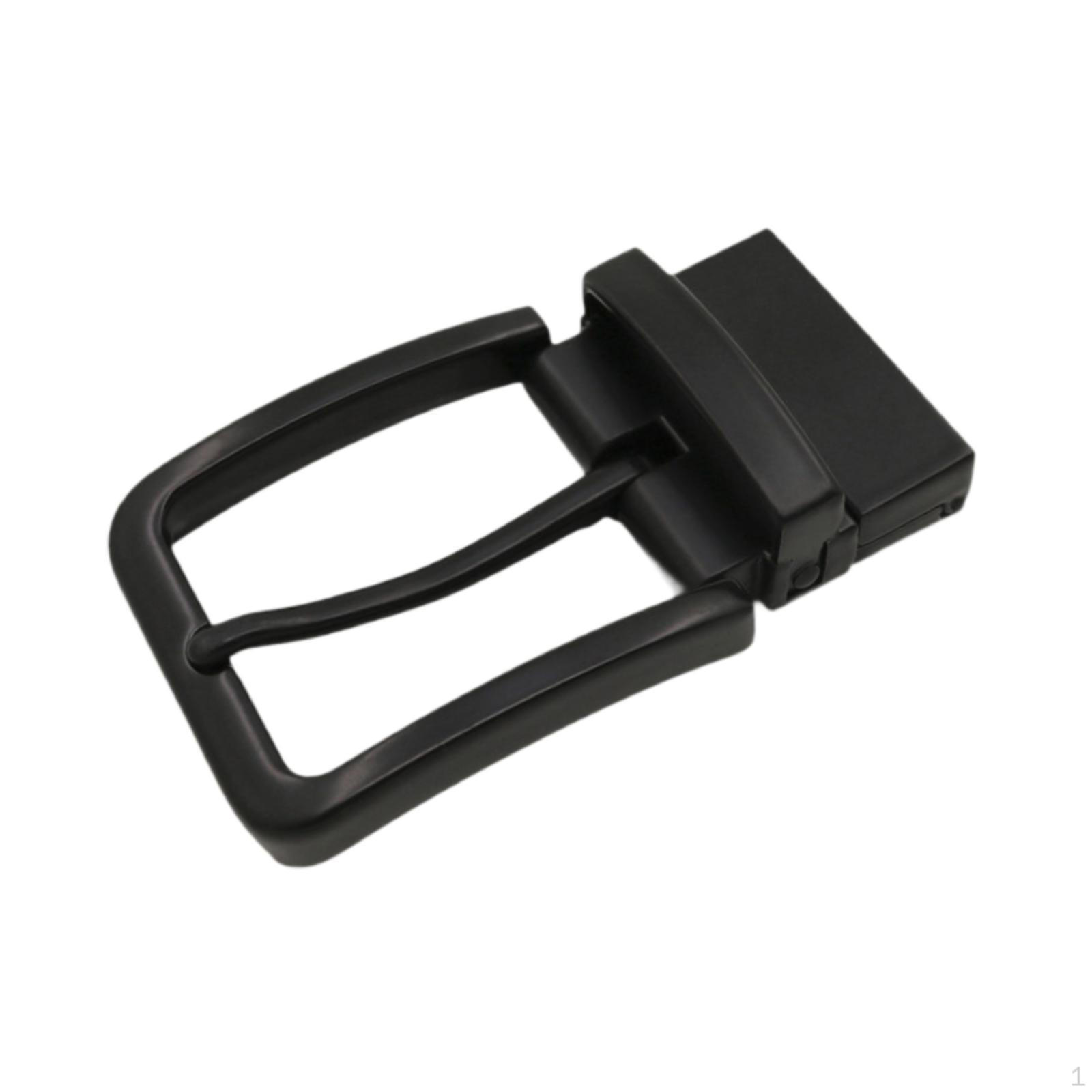 

Alloy Belt Buckle for Leather Strap Decorative Business Fashion Pin Gray Brushed