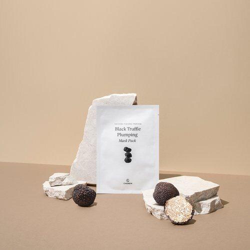 Cherem Chewy Moisture Pack Soothing Elasticity Whitening Black Truffle Plumping Mask Pack (5 sheets)_636891