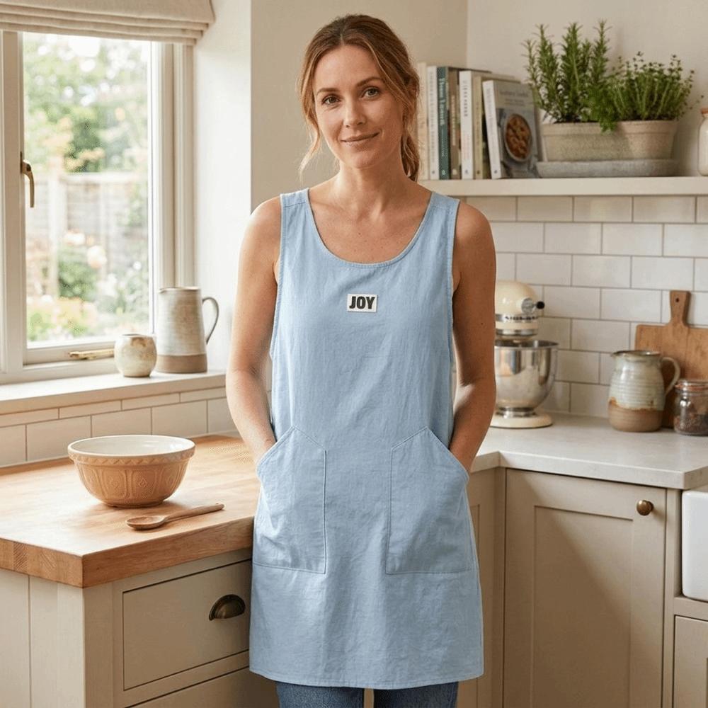 Wear Resistant Waistcoat Style Apron Breathable Coffee House Aprons Durable Kitchen Apron Baking