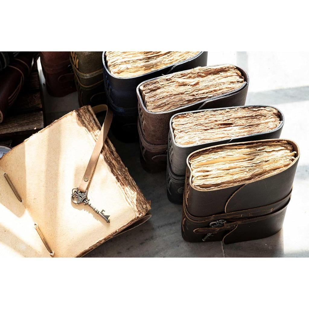 Genuine Leather Diary | Vintage Handmade Leather Journal | Premium Antique Key Closure