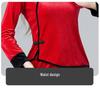 Gold Velvet Team Dance Set: Autumn/Winter Thick Long Sleeve Top & Pants