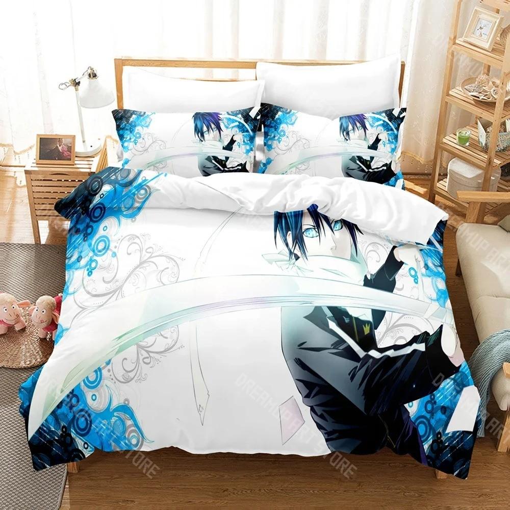 3D Printed Noragami Yato Anime Bedding Set for Boys Girls Duvet Cover Pillowcase Twin Queen King Full Single Double Sizes