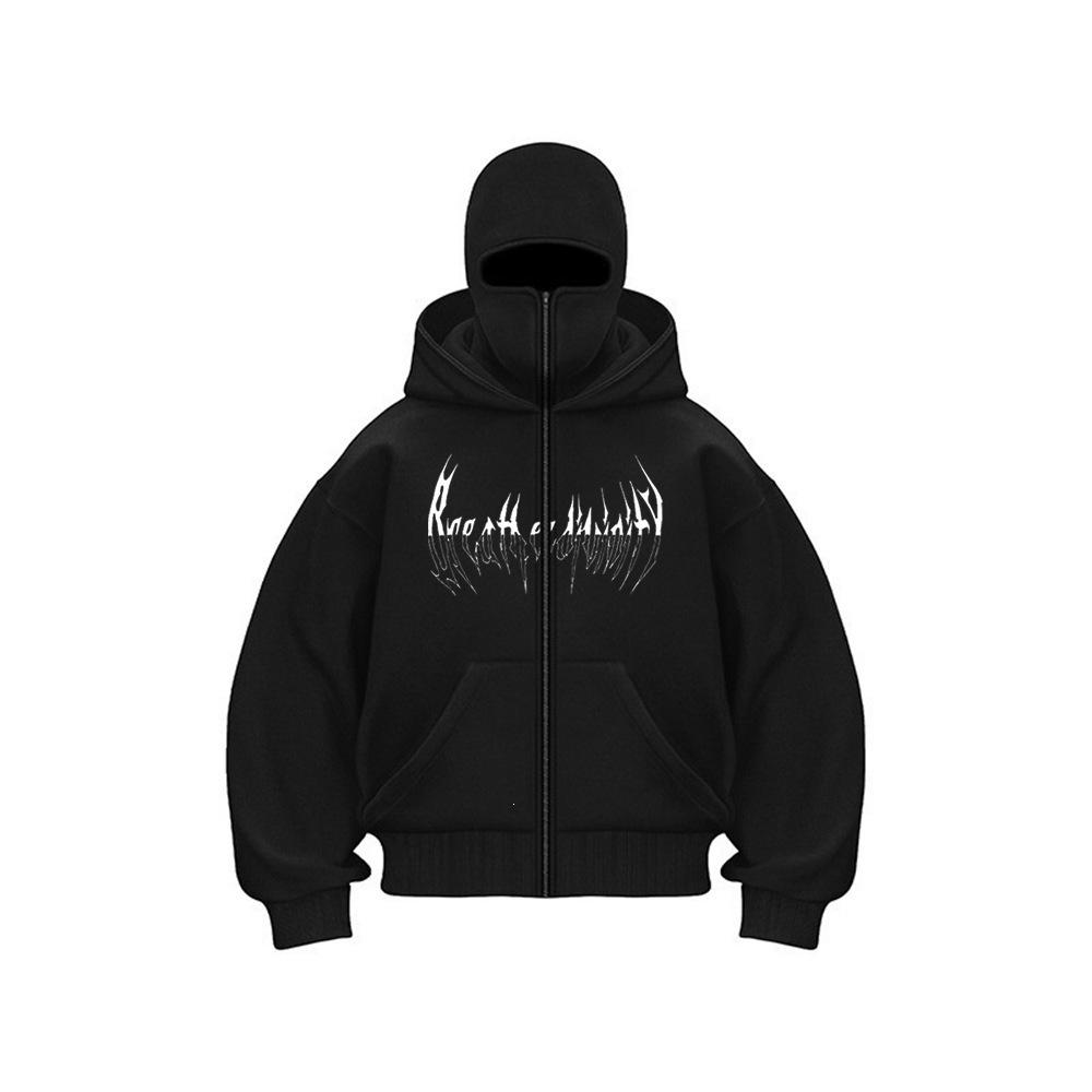Trendy DIY Plain Zipper Hooded Sweatshirt for Men & Women - Double Hood, Perfect for Spring and Autumn