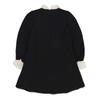 The Coffee Bean   Tea Leaf Black Contrast Ruffle Dress Bz54op03bk