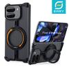 Eary for Google Pixel 9 Pro XL Fold Metal Phone Case With 360° Rotatable Magnetic Kickstand Frameless Bumper Shockproof Covers
