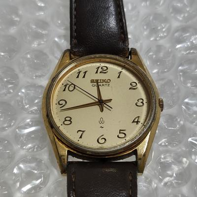 SEIKO QUARTZ Management K26R Moving [Working Condition] 7121-8050 Watch, Gold, Men's Watch