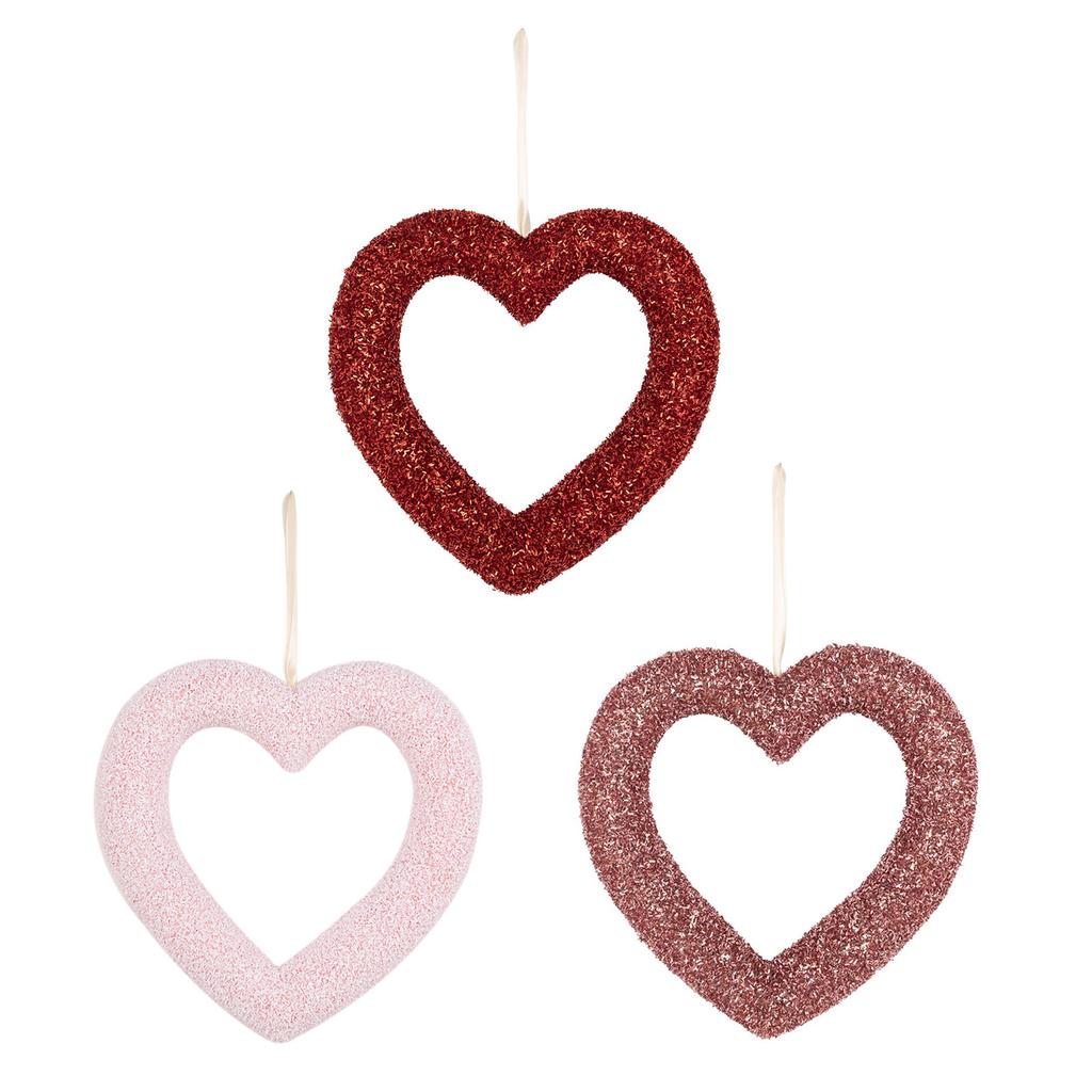 Romance Heart Shape Wreath Valentine's Day Heart Wreath Hangings Perfect For Weddings And Home Decorations