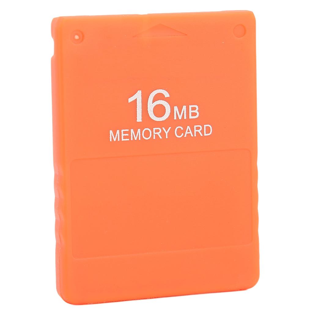 Vysokorychlostní herní paměťová karta Profesionální 16MB paměťová karta pro ukládání Kompatibilní pro Playstation 2Oranžová